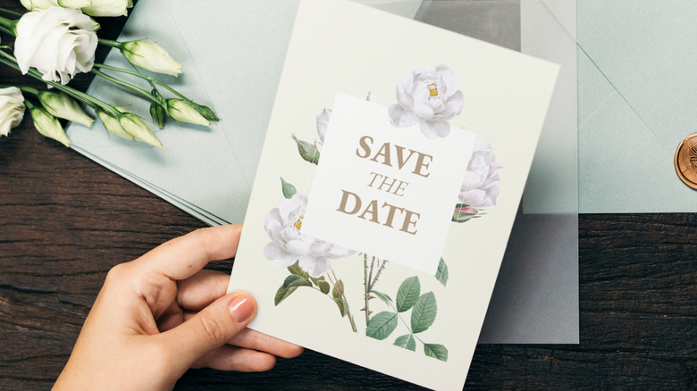 Save the date card