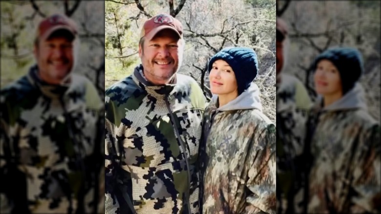 Blake Shelton with Gwen Stefani
