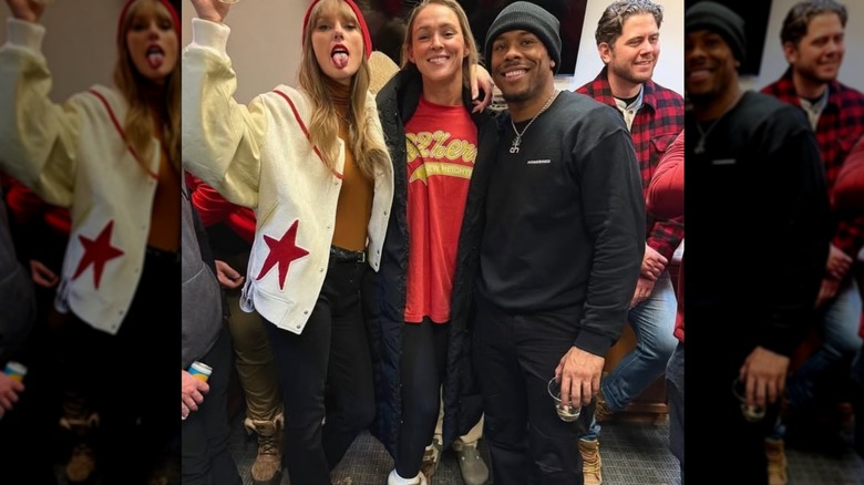 Taylor Swift with Kylie Kelce