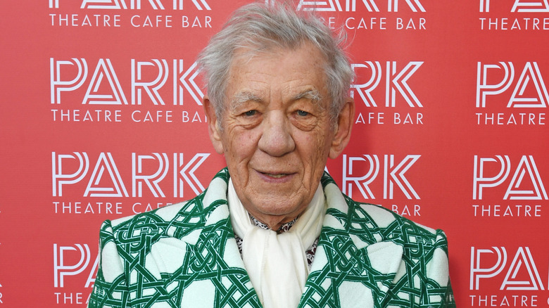 Sir Ian McKellen on the red carpet