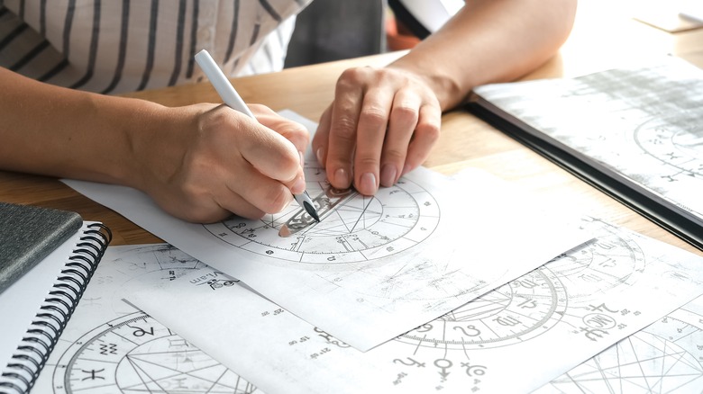 Making astrological wheel