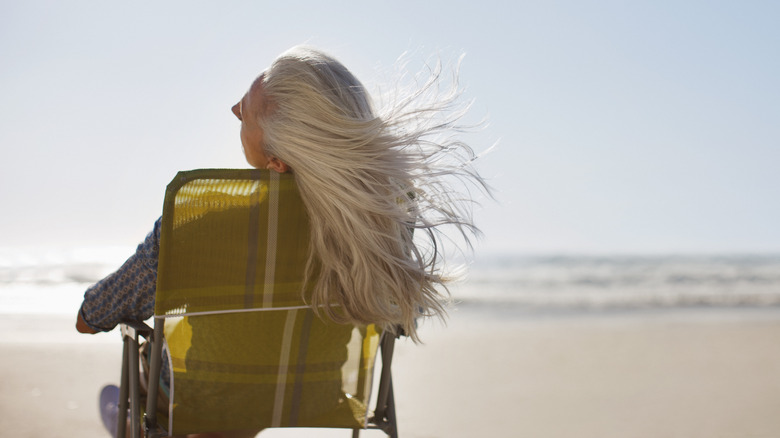 Woman at the beach