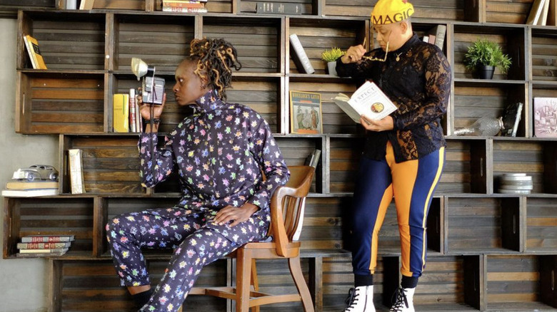 Two models in Stoney Michelli