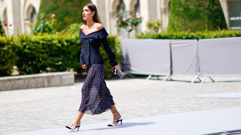 Midi skirt suit summer outfit