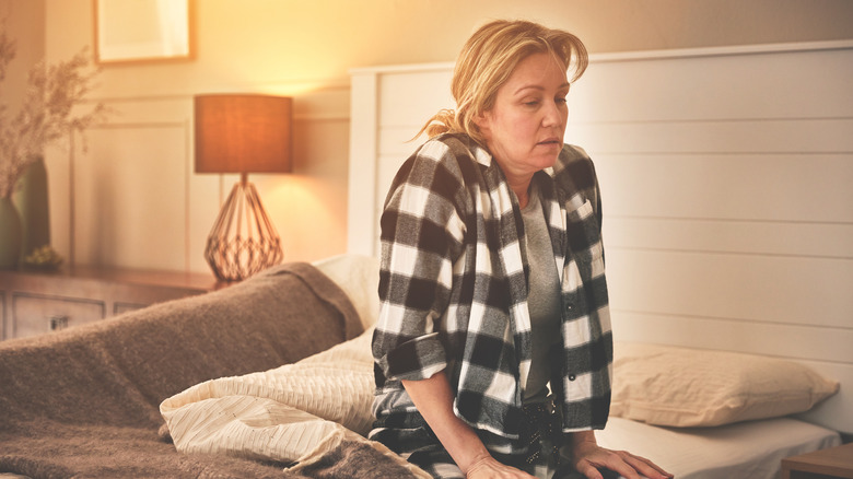 Woman unable to sleep