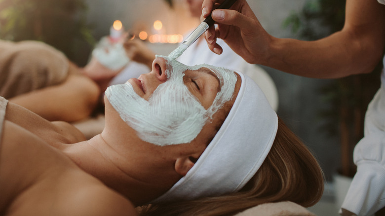Woman getting a spa treatment