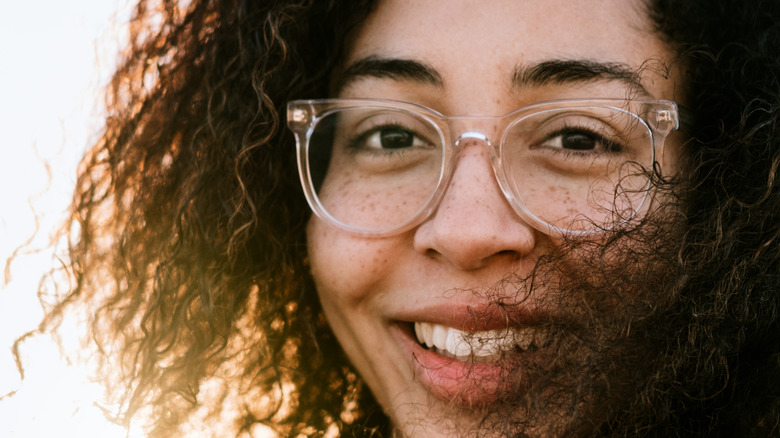 Freckles and glasses