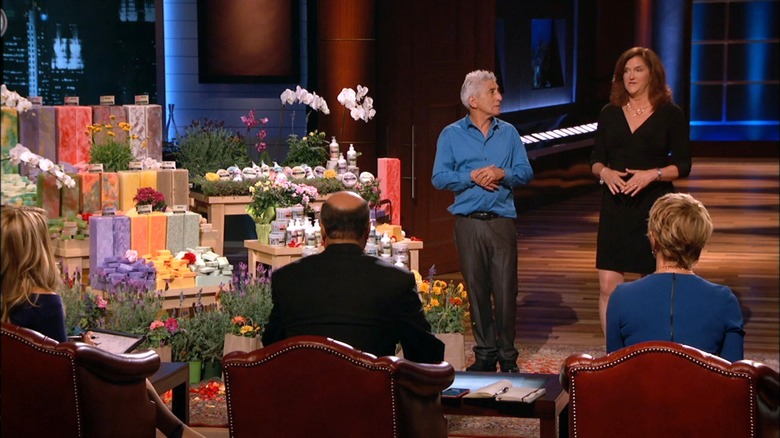 Hugo and Debra Saavedra pitching Saavy Naturals on Shark Tank Season 7