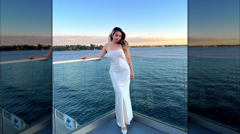 Women wearing white dress