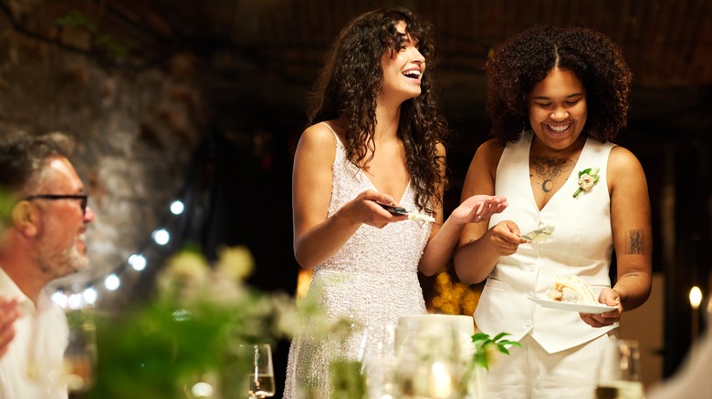 Wedding all dressed in white