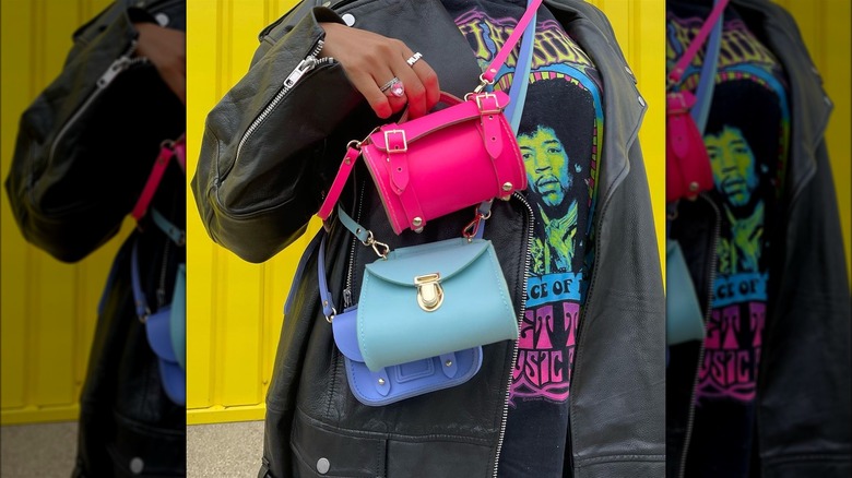 Woman with multiple bags