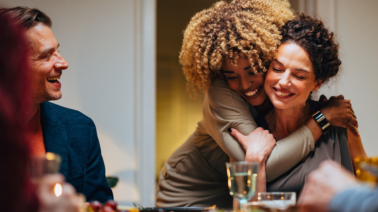 friends having dinner