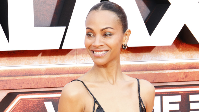 Zoe Saldaña at premier